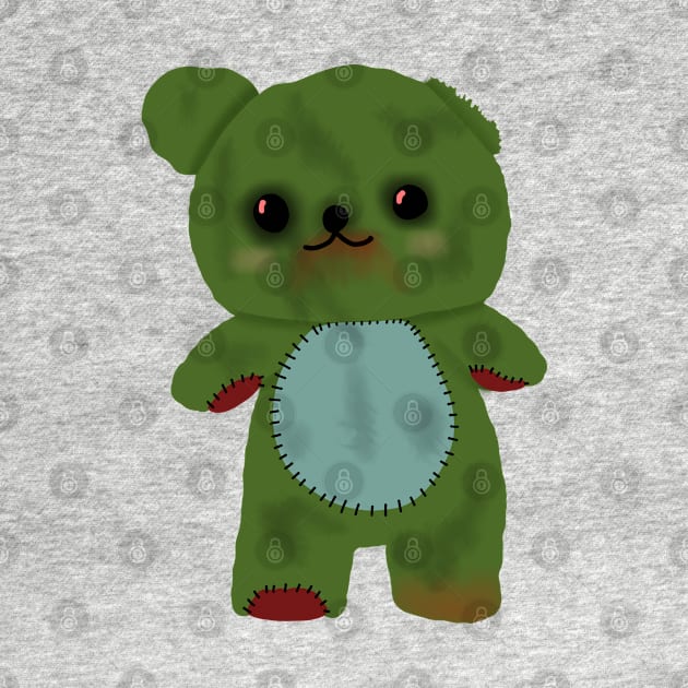Zombie creepy kawaii teddy bear by Becky-Marie